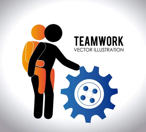 Teamwork design, vektor illustration. — Stock vektor