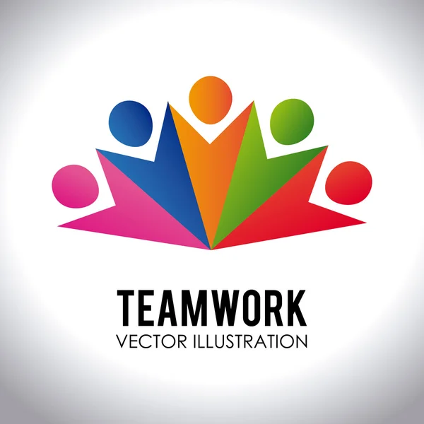 Teamwerk ontwerp, vectorillustratie. — Stockvector