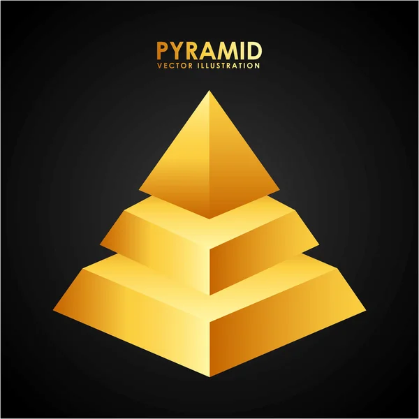 Pyramid εικονίδιο — Διανυσματικό Αρχείο