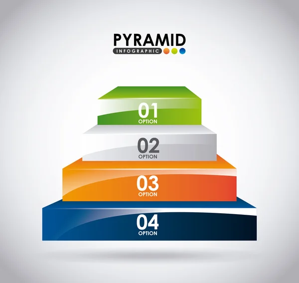 Infographie pyramidale — Image vectorielle