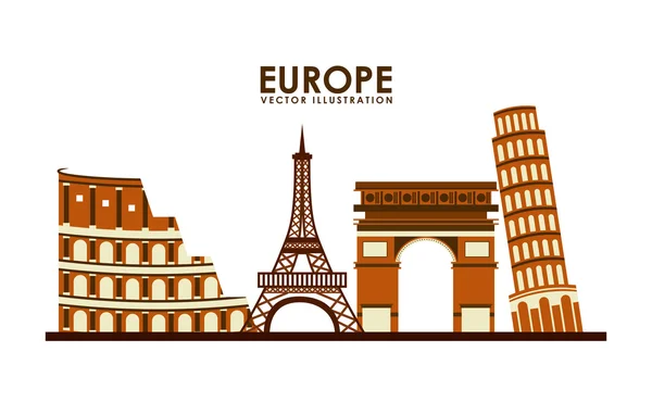 Diseño europe — Vector de stock