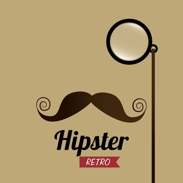 Hipster-Design, Vektorillustration. — Stockvektor