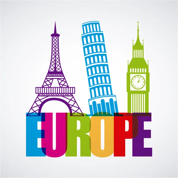 Europe design — Stock Vector