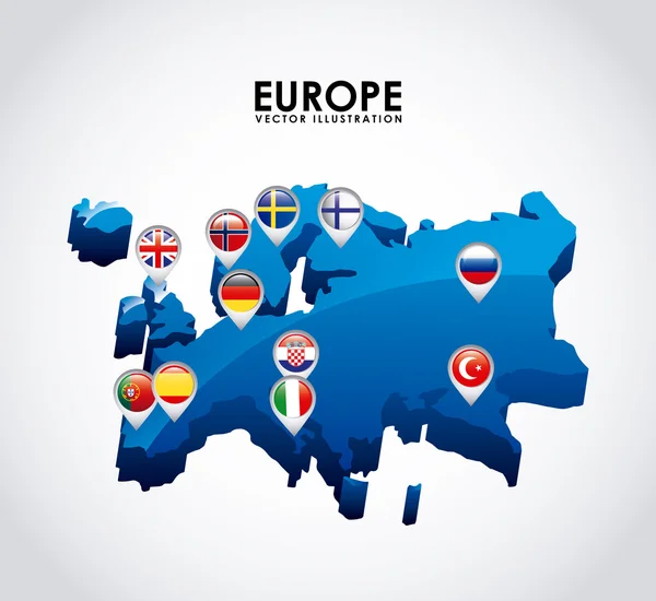 Europe design — Stock Vector