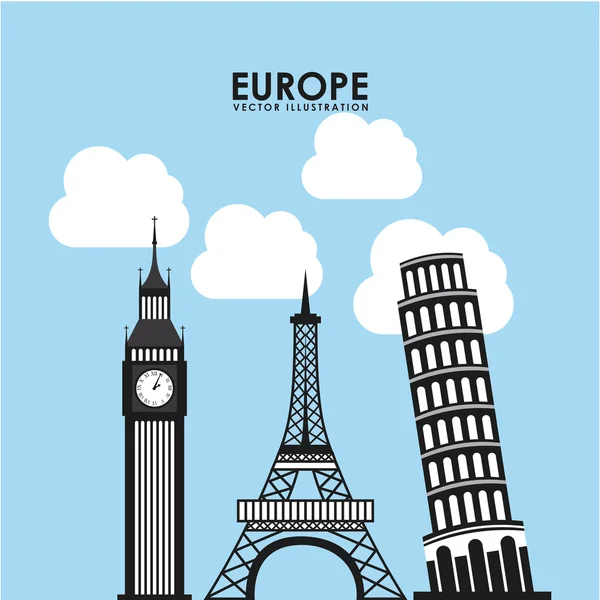 Diseño europe — Vector de stock