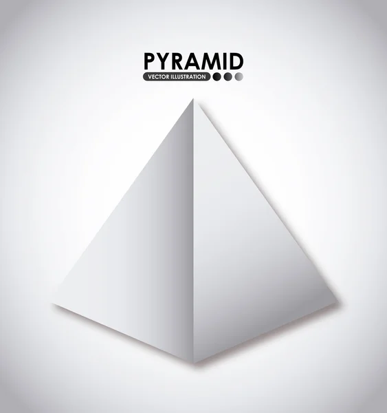 Значок пирамиды — стоковый вектор