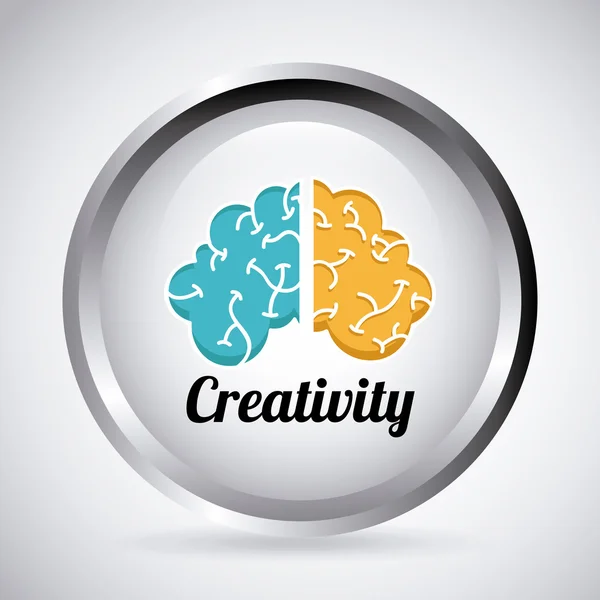 Design criativo do cérebro — Vetor de Stock