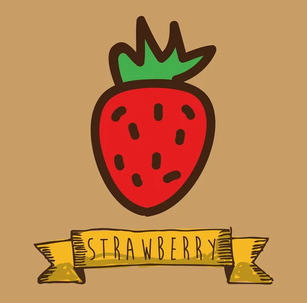 Frutta design carino — Vettoriale Stock