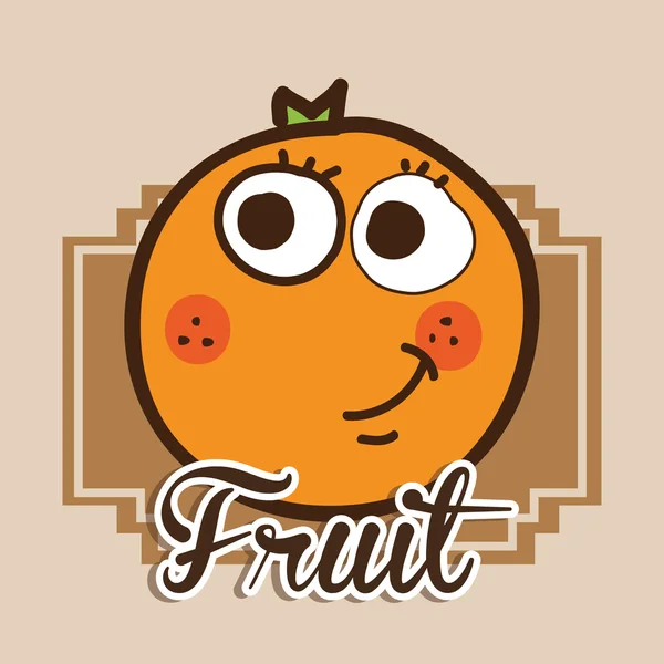 Fruta lindo diseño — Vector de stock