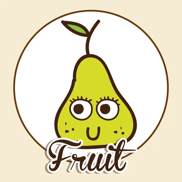Χαριτωμένο σχεδιασμό φρούτων — Διανυσματικό Αρχείο