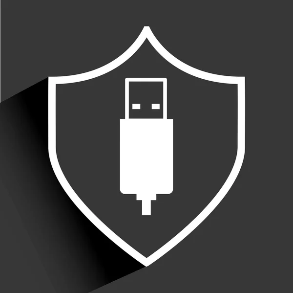 USB-säkerhet — Stock vektor