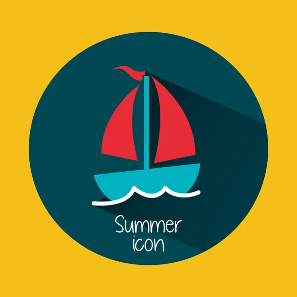 Summer icon — Stock Vector