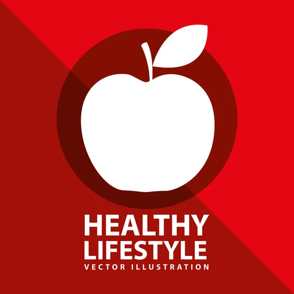 Sağlıklı yaşam tarzı — Stok Vektör