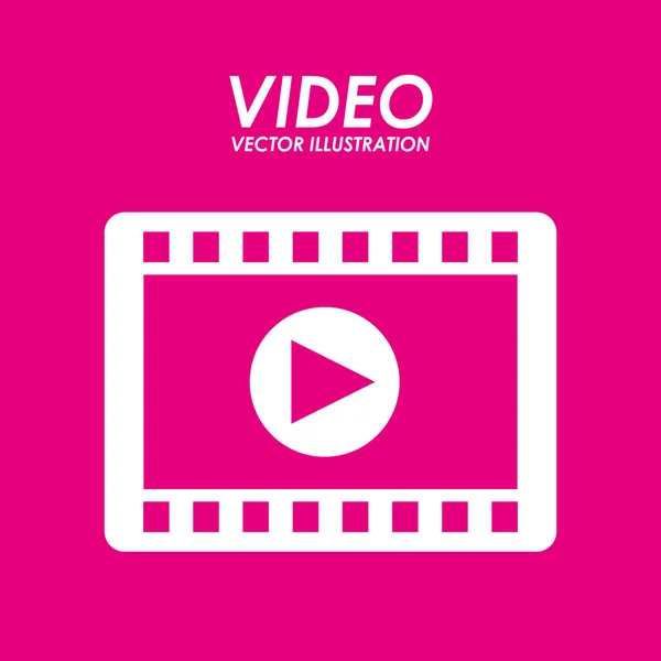 Reproducción de vídeo — Vector de stock