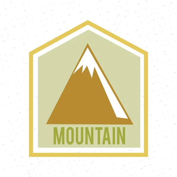 Гора етикетки — стоковий вектор