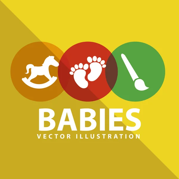 Jouets pour bébés — Image vectorielle