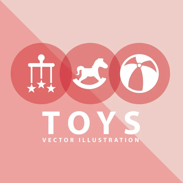 Ícone de brinquedo — Vetor de Stock