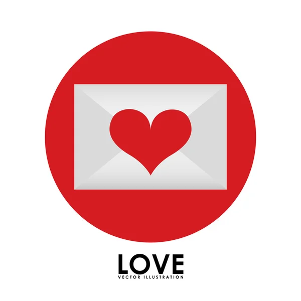 Láska ikona — Stockový vektor