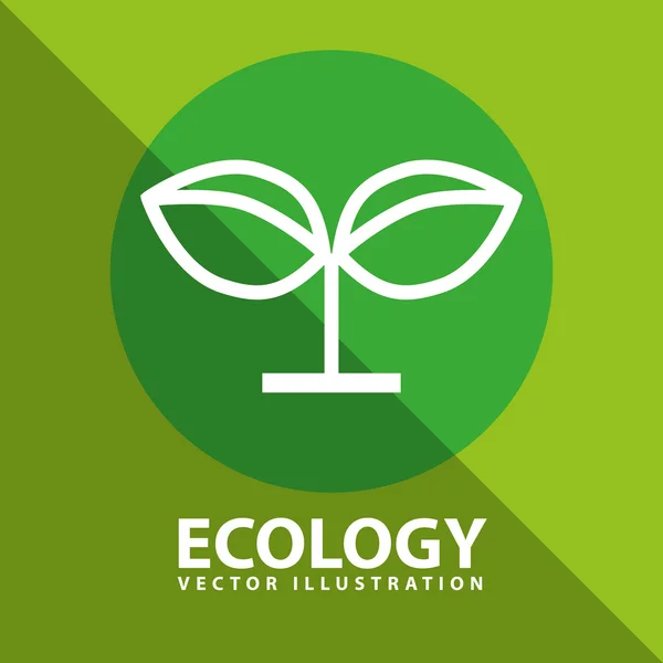 Ekologie ikona — Stockový vektor