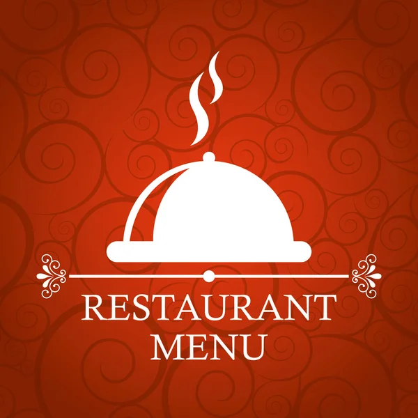 Cubierta del restaurante — Vector de stock