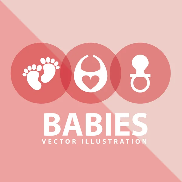 Babies toys — Stock Vector