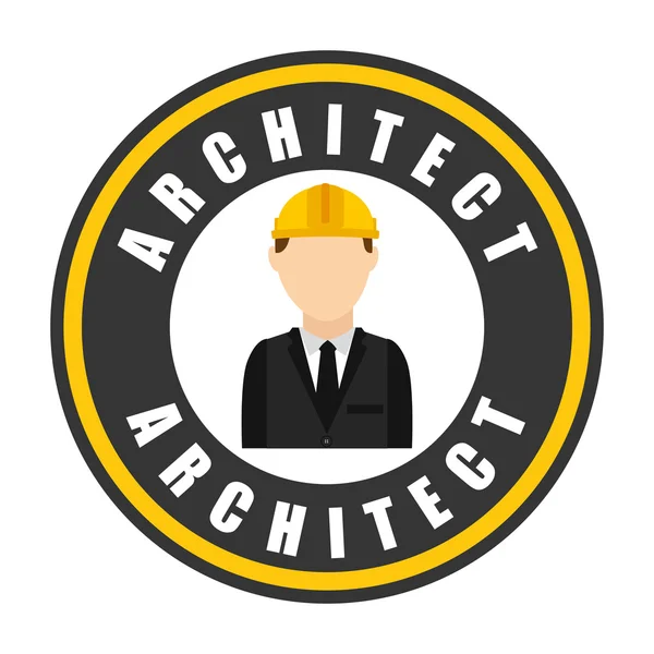 Icono de arquitecto — Vector de stock