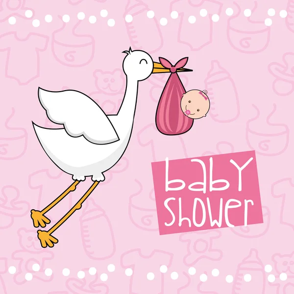 Babydusche — Stockvektor