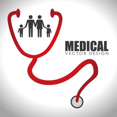 Tıbbi tasarım, vektör çizim.