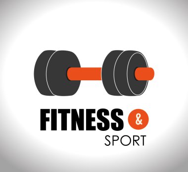 Fitness tasarım, vektör çizim.