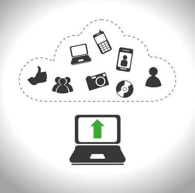 Teknoloji tasarım, vektör çizim.