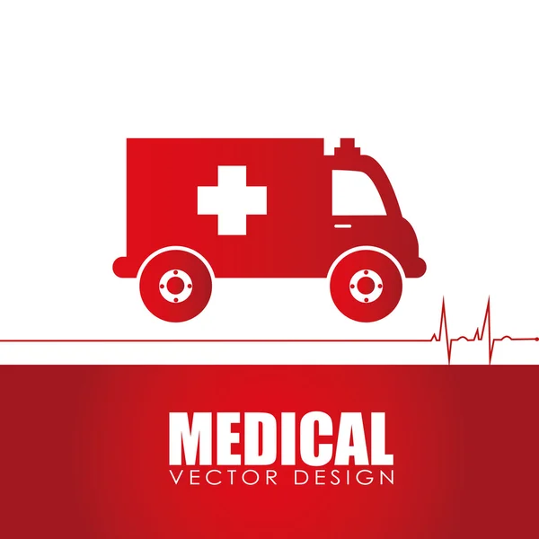 Progettazione medica, illustrazione vettoriale . — Vettoriale Stock