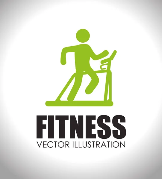 Fitness ontwerp, vectorillustratie. — Stockvector