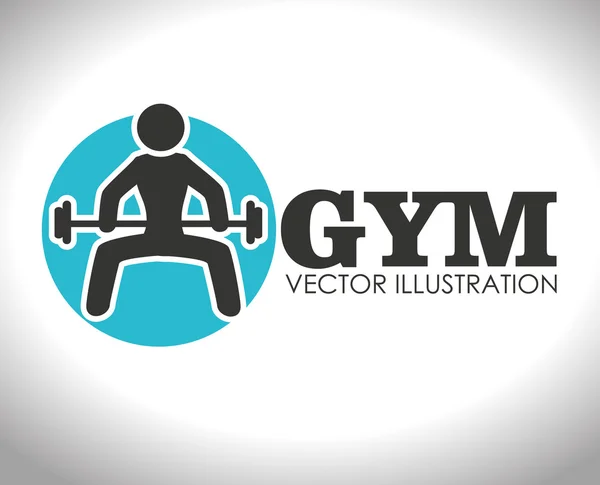 Fitness ontwerp, vectorillustratie. — Stockvector