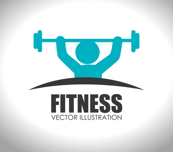Design de fitness, ilustração vetorial . — Vetor de Stock