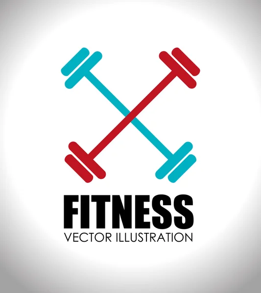 Fitness-Design, Vektorillustration. — Stockvektor