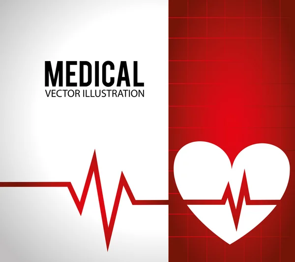 Medicinsk design, vektor illustration. — Stock vektor