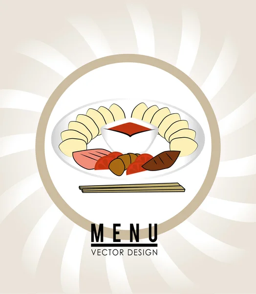 Design dei frutti di mare, illustrazione vettoriale . — Vettoriale Stock