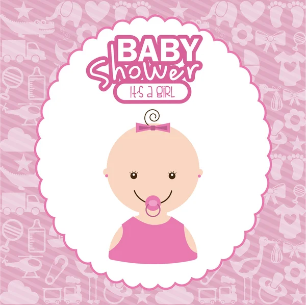 Baby shower design — Stock Vector