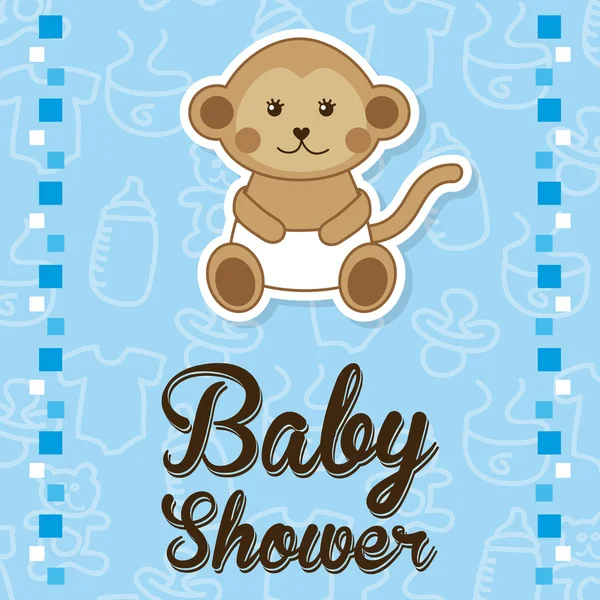 Baby douche ontwerp — Stockvector