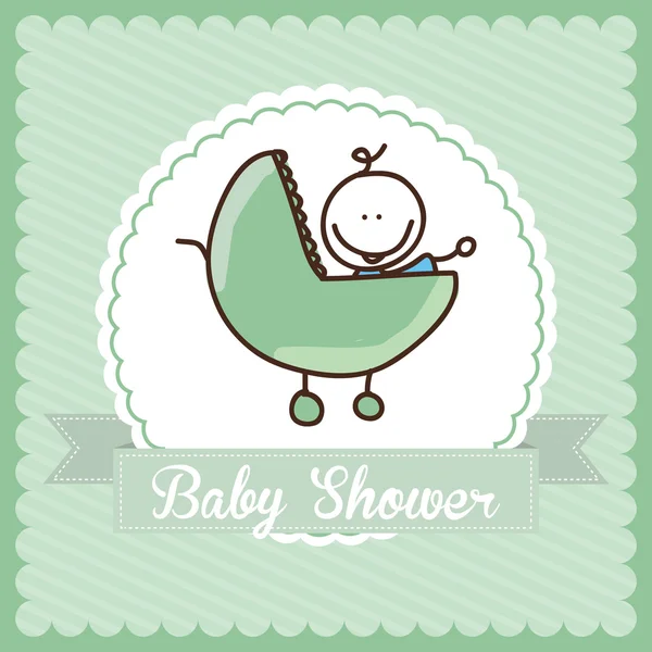 Baby douche ontwerp — Stockvector