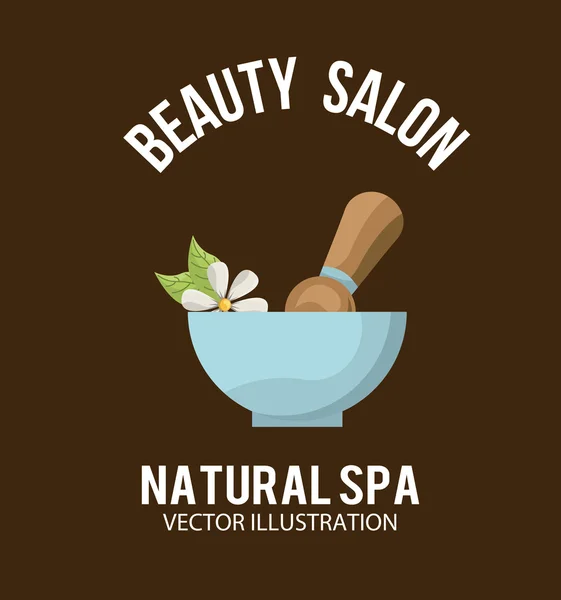 Natural spa design — Stock Vector