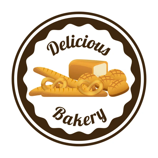 Etiqueta de panadería — Vector de stock