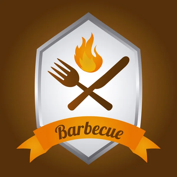 Etichetta barbecue — Vettoriale Stock
