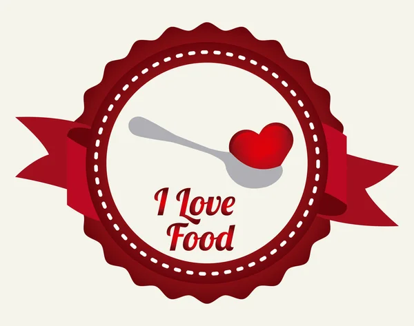 Love food — Stock Vector