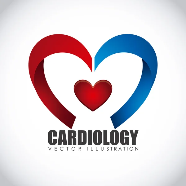 Kardiologi-ikonen — Stock vektor