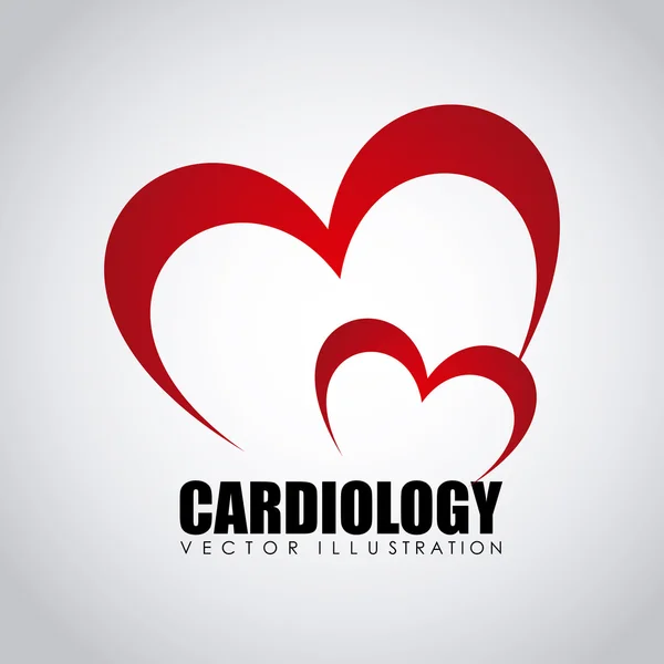 Icona di cardiologia — Vettoriale Stock