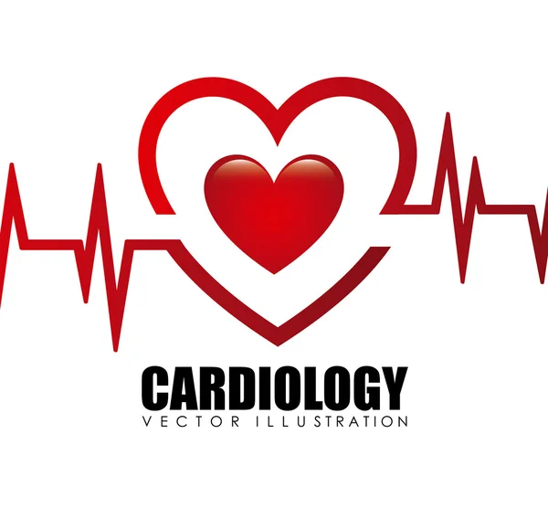 Ikona kardiologia — Wektor stockowy