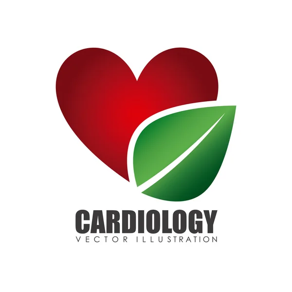 Icona di cardiologia — Vettoriale Stock