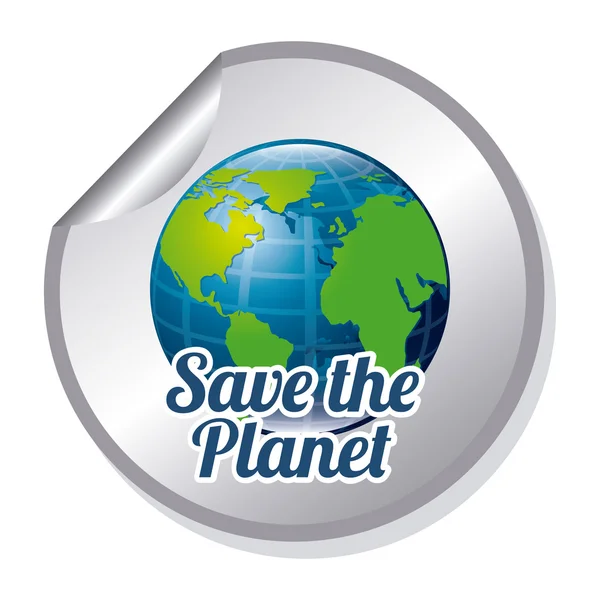 Zachránit planetu — Stockový vektor