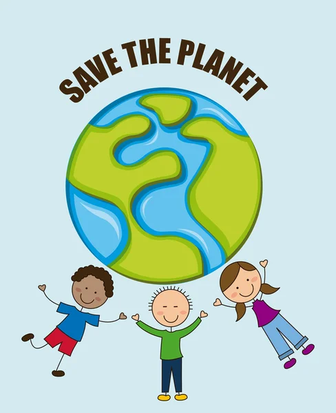 Save the planet — Stock Vector